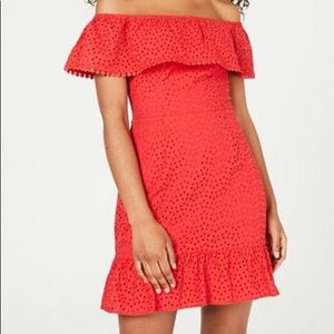 Off shoulder Red Dress